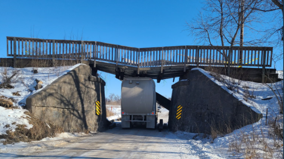 Cedar Valley Nature Trail Closed After Garbage Truck Hits Bridge