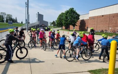 110 students participated in hudson elementary bike rodeo