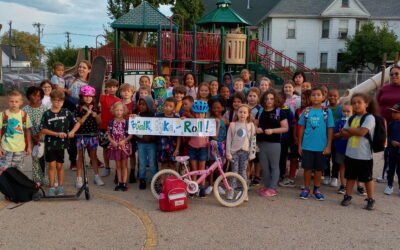 Over 30 schools in Iowa participated in Walk, Bike, and Roll to School Day